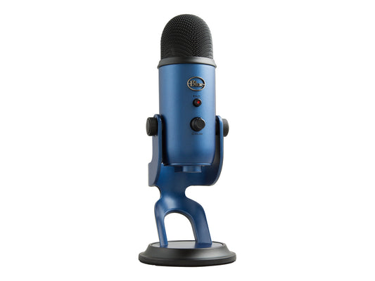 Blue Yeti USB Microphone for PC, Mac, Gaming, Recording, Streaming, Podcasting, Studio and Computer Condenser Mic with Blue VO!CE effects, 4 Pickup Patterns, Plug and Play – Midnight Blue