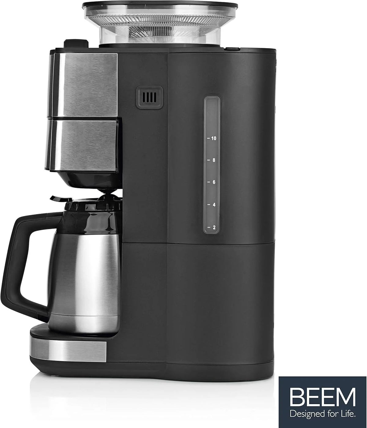 2026 BEEM FRESH-AROMA-PERFECT II filter coffee machine with grinder - Thermo | Stainless steel | Thermopot | 24h timer | 1000