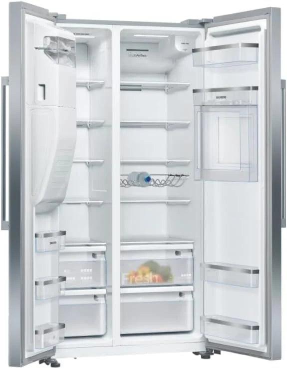 2026 SIEMENS KF96NVPEA iQ300 multi-door refrigerator, 183 x 91 cm, 405 L cooling & 200 L freezing, hyperFresh longer freshnes