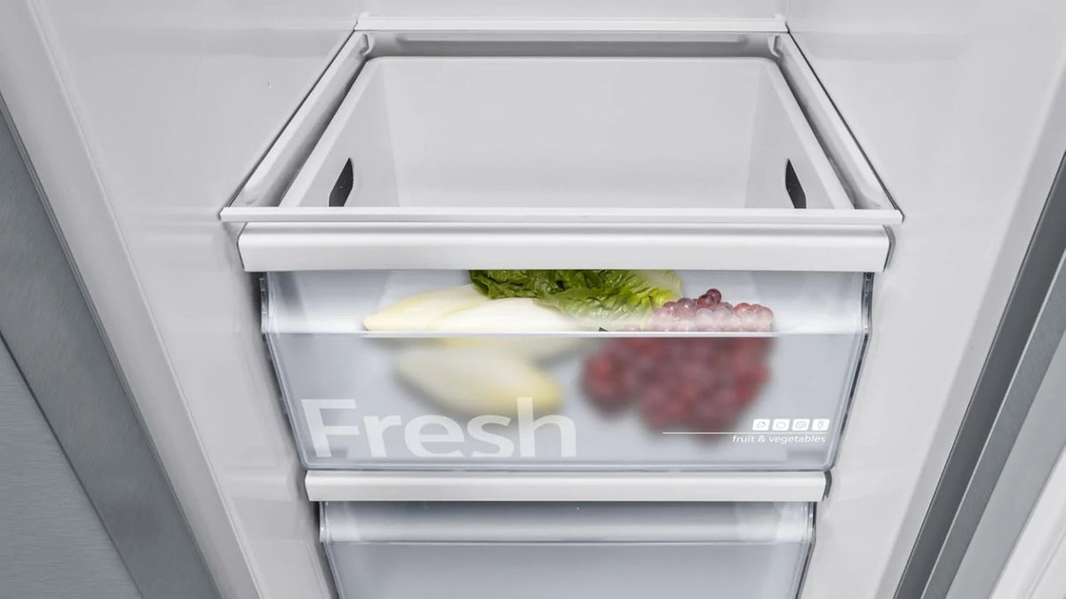 2026 SIEMENS KF96NVPEA iQ300 multi-door refrigerator, 183 x 91 cm, 405 L cooling & 200 L freezing, hyperFresh longer freshnes