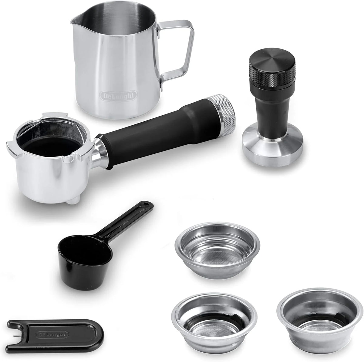2026 De'Longhi Dedica – Stainless steel pump coffee maker for ground or individual coffee, espresso and cappuccino, 1.3 litre