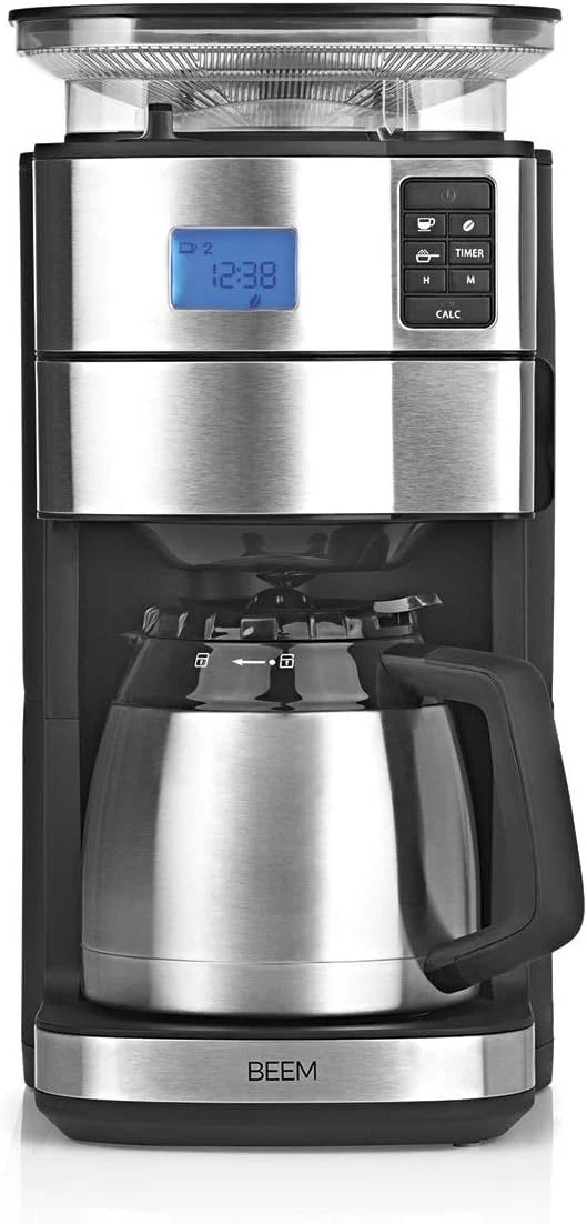 2026 BEEM FRESH-AROMA-PERFECT II filter coffee machine with grinder - Thermo | Stainless steel | Thermopot | 24h timer | 1000