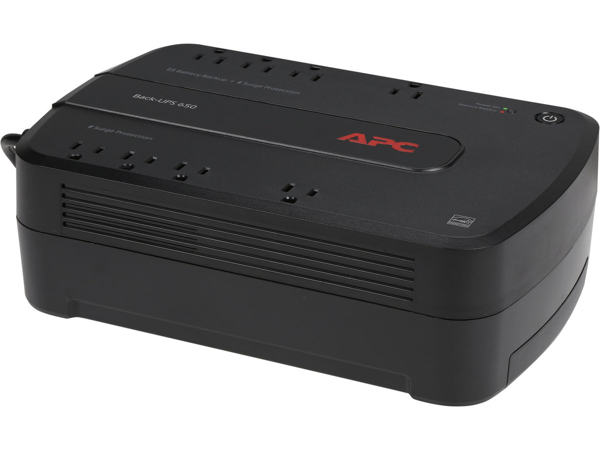 APC BE650G1 Back-UPS 650 VA 8-outlet 340 Joules Surge Energy Rating Data Line Protection -Uninterruptible Power Supply (UPS) (Replaces BE650G)