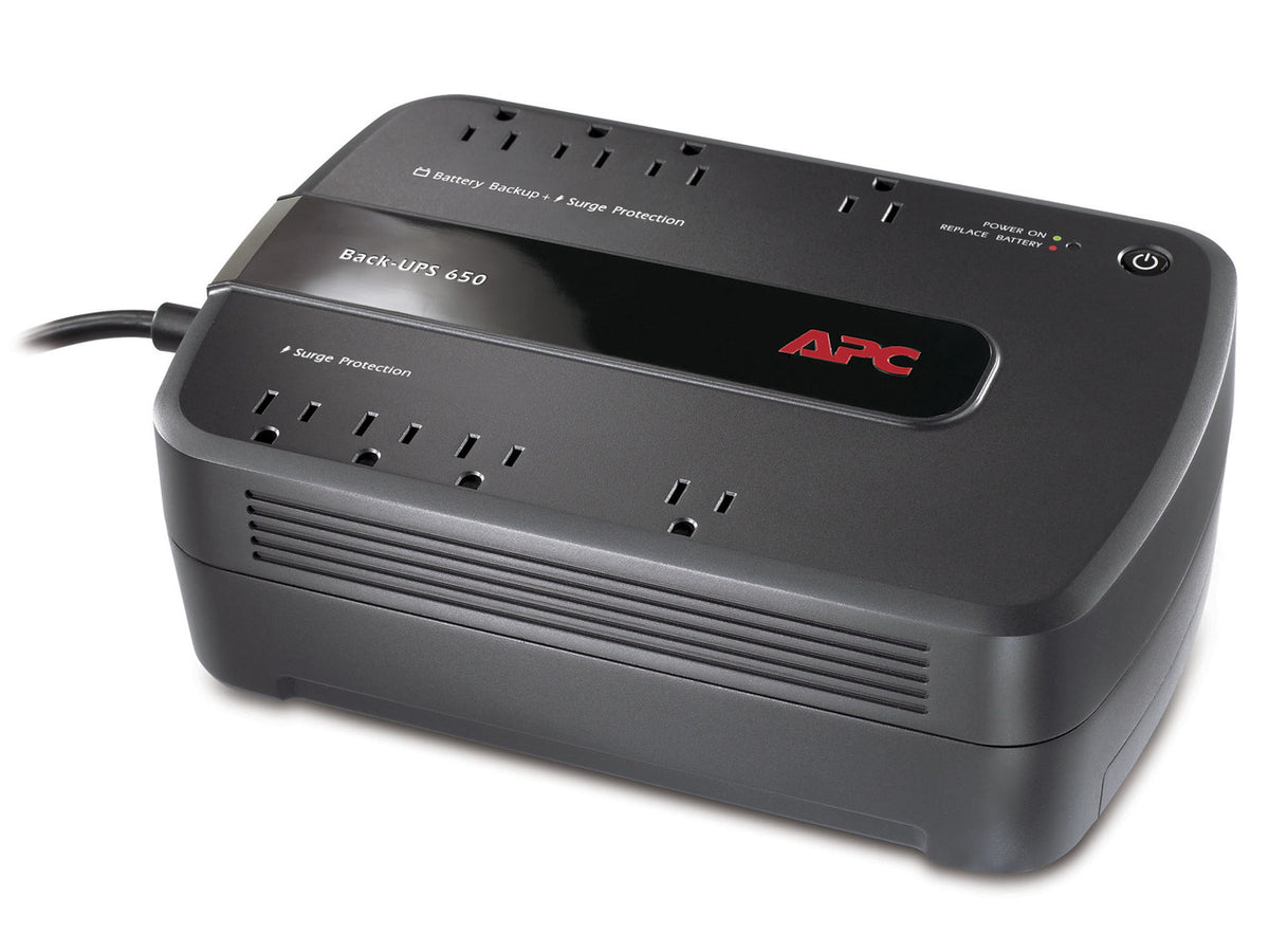 APC BE650G1 Back-UPS 650 VA 8-outlet 340 Joules Surge Energy Rating Data Line Protection -Uninterruptible Power Supply (UPS) (Replaces BE650G)
