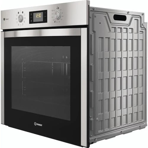 2026 Indesit recessed electric oven: stainless steel colour, self-cleaning IFWS 5844 JH IX : Large appliances