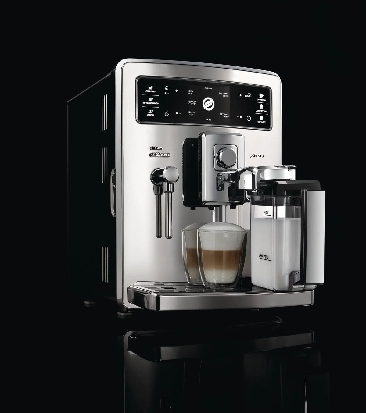 2026 Philips Saeco Xelsis Digital ID / HD8946/01 Shiny stainless steel coffee machine (Import Germany)