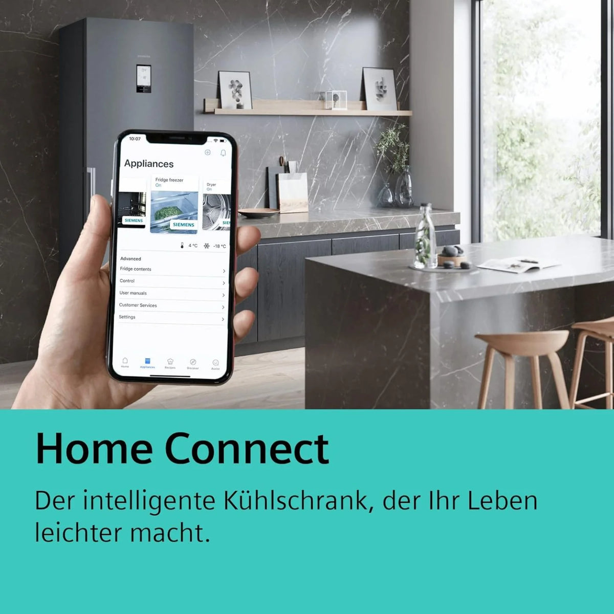 2026 SIEMENS KF96NVPEA iQ300 multi-door refrigerator, 183 x 91 cm, 405 L cooling & 200 L freezing, hyperFresh longer freshnes