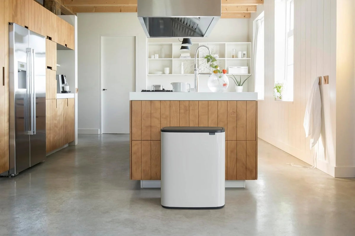2026 Brabantia bin, matt steel, finger tracker, 2 x 30 L