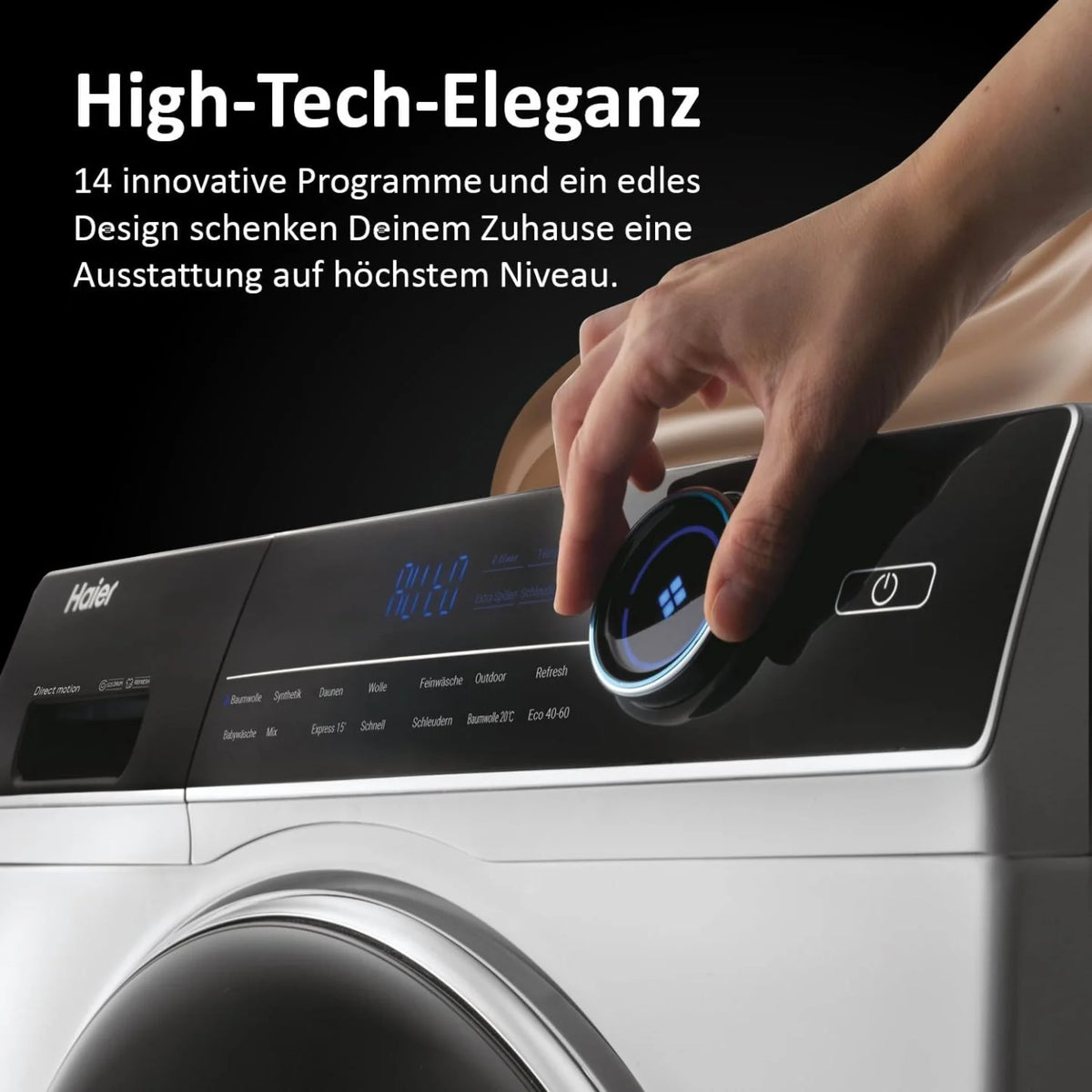 2026 Haier I-PRO SERIE 7 HW70-B14979 I front loader washing machine 7kg I Washing Machine with A-efficiency, 1,400 rpm. & qui