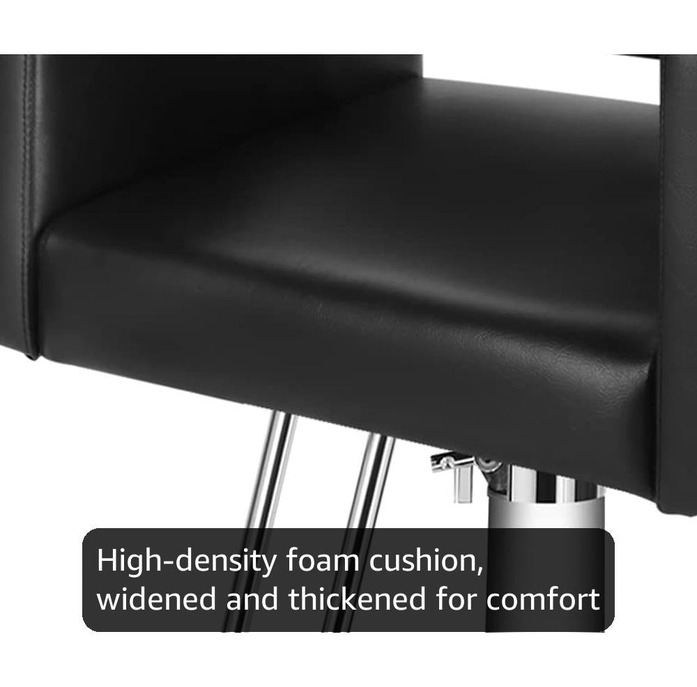 Artist hand Salon Chair for Hair Stylist with Heavy Duty Hydraulic Pump 360 Degree Rolling Swivel, Height Adjustable, Spa Beauty Equipment for Hair Styling Braiding Women Man, Max Load 330 Lbs