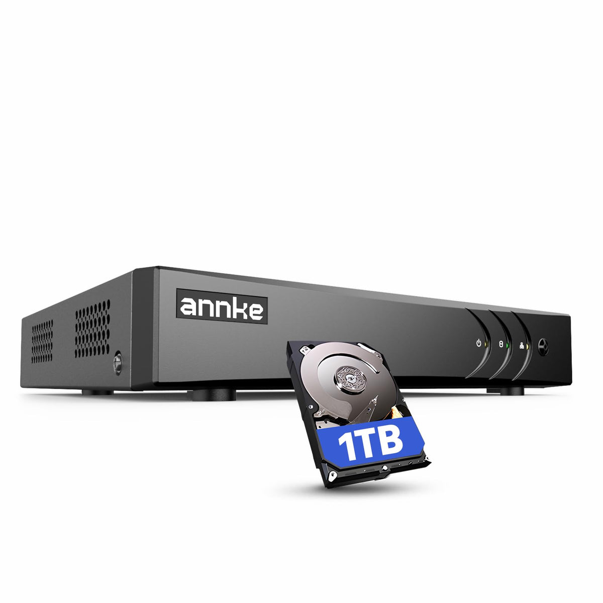 ANNKE 3K Lite 8CH Hybrid 5-in-1 Security Digital Video Recorder, 1TB HDD H.265+ Surveillance Home 8 Channel DVR, Supports 8CH Analog and 2CH 6MP IP Cameras, Remote Access, AI Human/Vehicle Detection