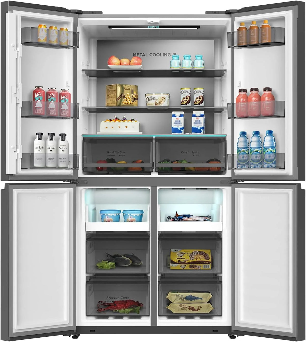 2026 American multi-door refrigerator CHIQ CCD503NEIBE, 503 litres