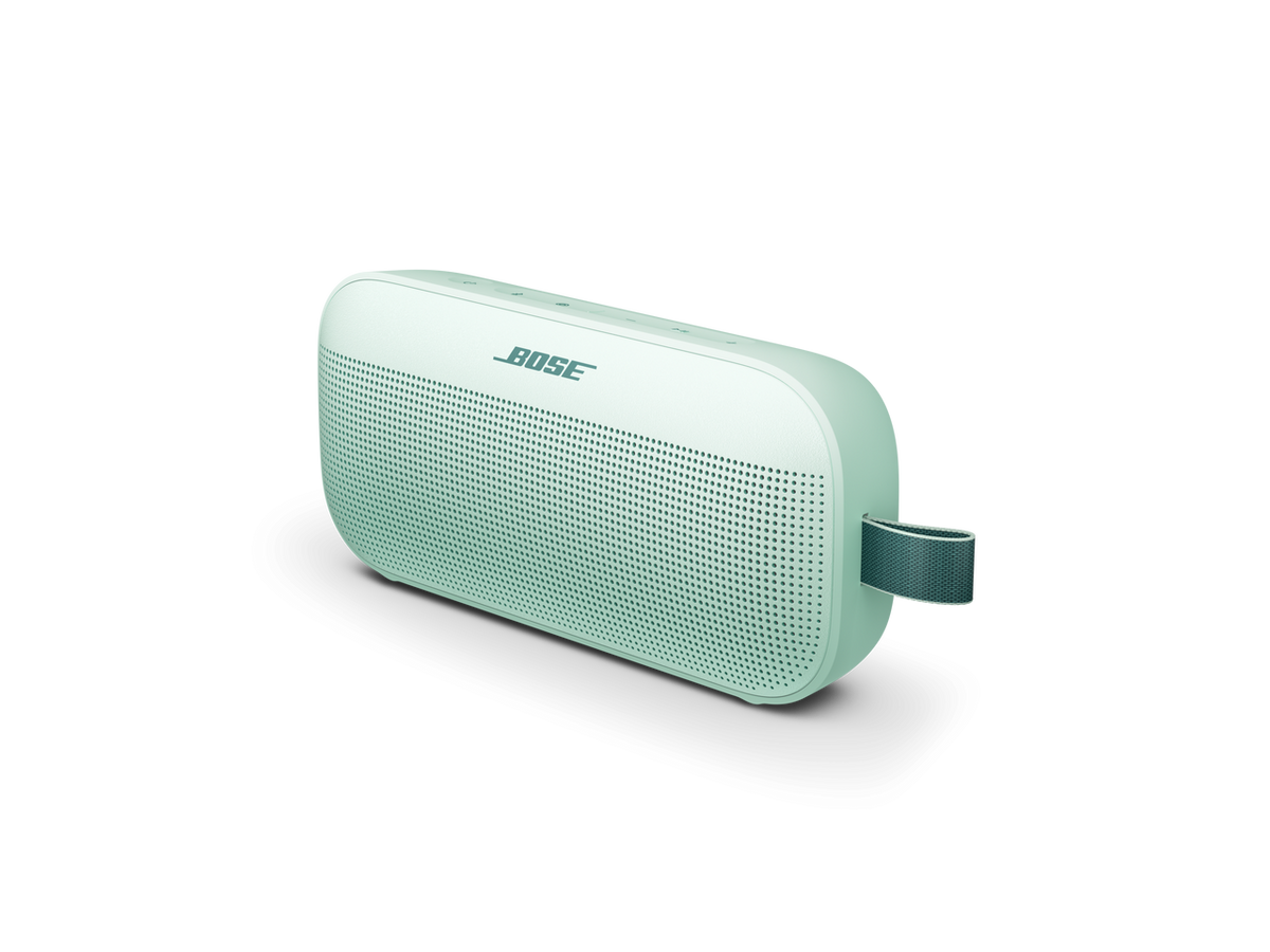Bose SoundLink Flex Bluetooth Speaker (2nd Gen) - Portable Outdoor Speaker with Hi-Fi Audio, Waterproof and Dustproof, USB-C, Up to 12 Hours Battery Life, Dewdrop Mint - Limited Edition Color