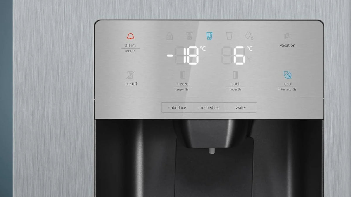 2026 SIEMENS KF96NVPEA iQ300 multi-door refrigerator, 183 x 91 cm, 405 L cooling & 200 L freezing, hyperFresh longer freshnes