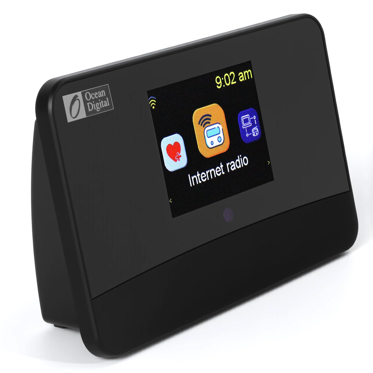 Ocean Digital WR-03M Internet Radio Receiver (No Built-in Speaker) with Bluetooth, FM, Wi-Fi, LAN, Optical & Line Out, UPnP/DLNA Streaming, Alarm Clock, Podcasts HiFi Component for Home Audio System
