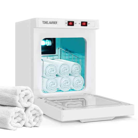 Hot Towel Cabinet 5L, Hot Towel Warmer Cabinet, Extra Large Capacity Heater for Spa, Massage, Salon, Home Use (White 5L)