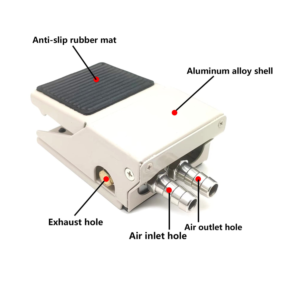 Sandblaster Gun Sandblasting Cabinet Foot Valve Sand Blasting Media Kit Sand Blaster Machine Accessories