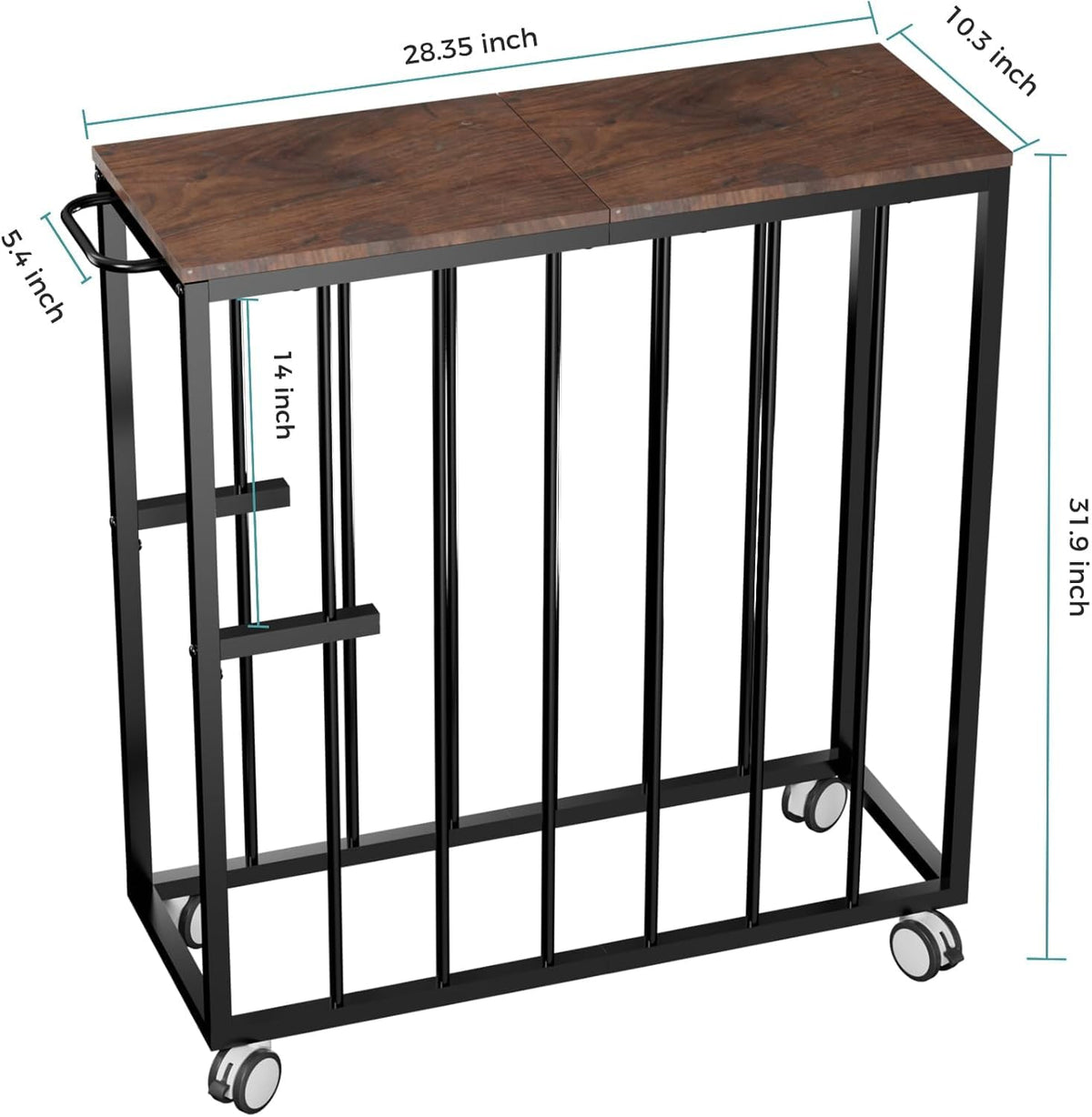 Art Storage Rack, Drying Painting Canvas Rack with Wheels, Rolling Art Print Display Rack with Handle, Art Storage Display Stands for Classroom, Art Studios and Schools