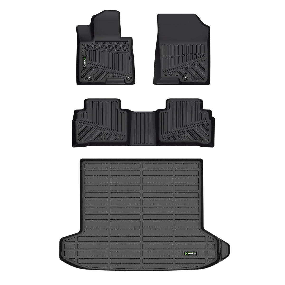 All Weather Car Floor Mats & Cargo Liner for 2022-2025 2026 Hyundai Tucson (No Hybrid Models) Custom Fit Full Set Accessories - Black