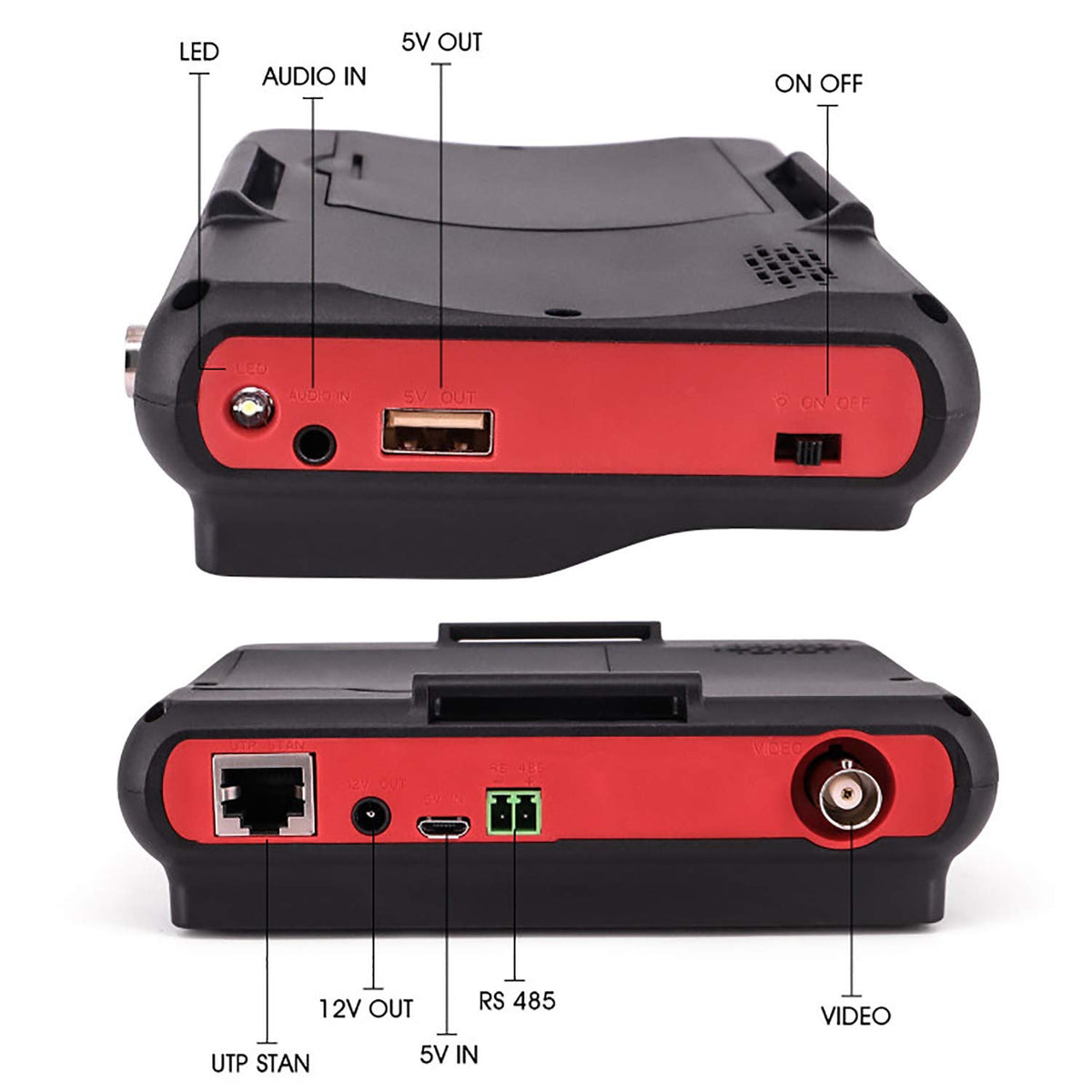 4.3" 4-in-1 CCTV Tester 8MP AHD/TVI/CVI/CVBS with PTZ UTC OSD Control