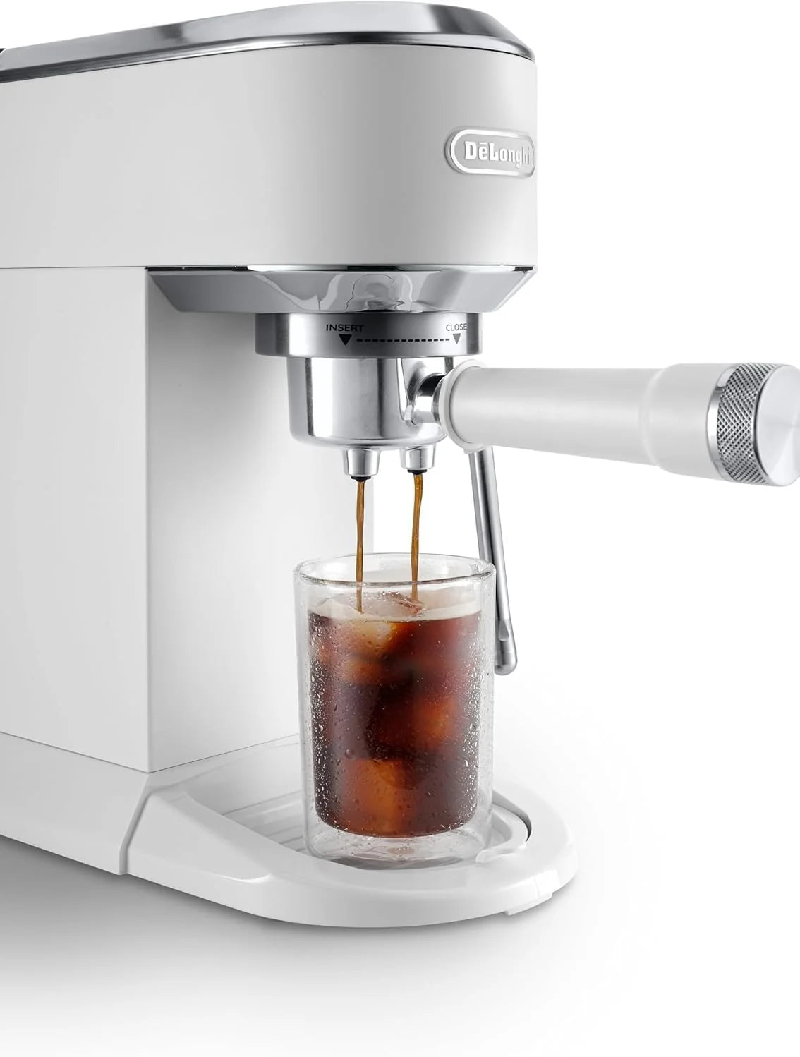2026 De'Longhi Dedica – Stainless steel pump coffee maker for ground or individual coffee, espresso and cappuccino, 1.3 litre