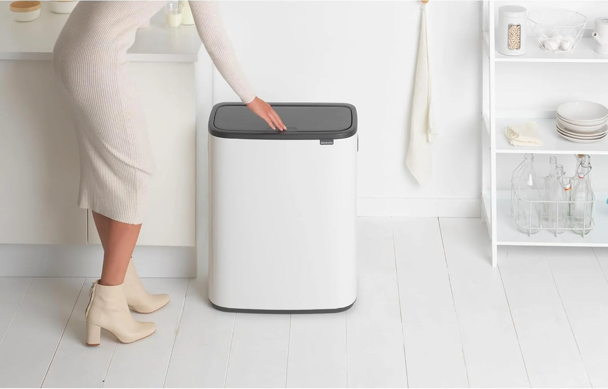2026 Brabantia bin, matt steel, finger tracker, 2 x 30 L