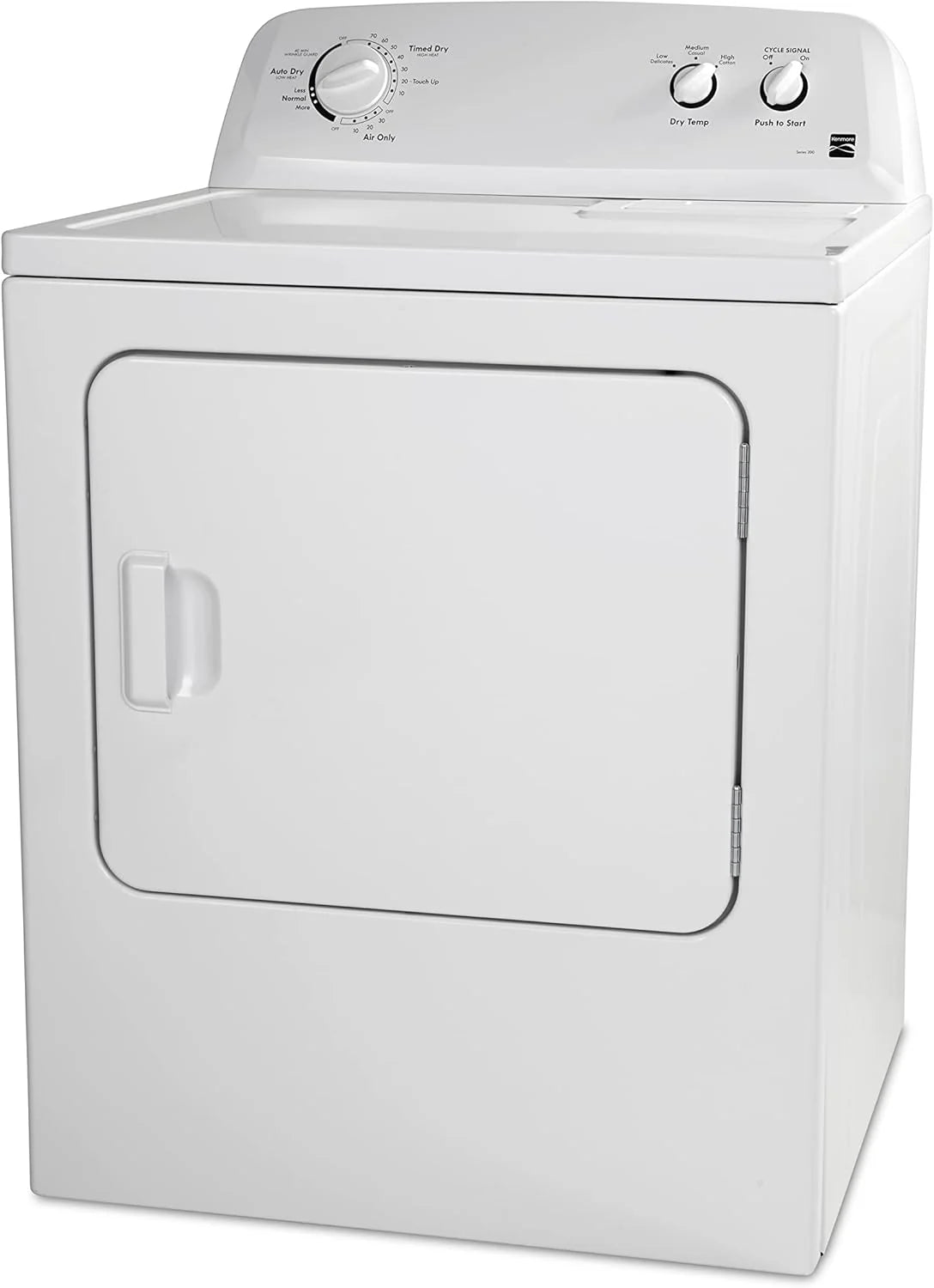 2026 Electric dryer Kenmore 74 cm (29") front load with anti-frishing protection and total capacity of 198 litres (7 ft3), wh