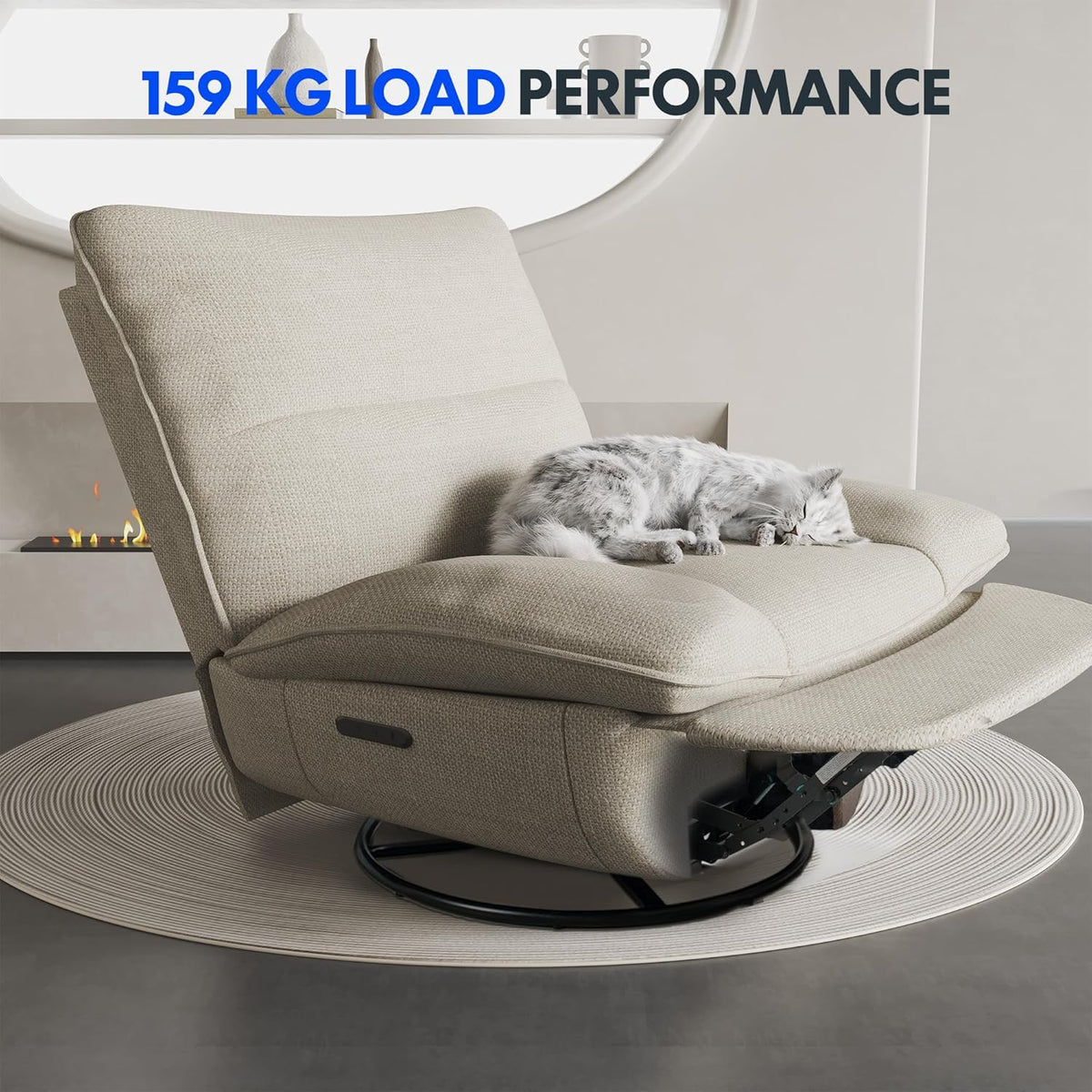 2026 FLEXISPOT XC6 reclining armchair, swinging sofa, TV chair with adjustable backrest, reclining armchair for bedroom, livi