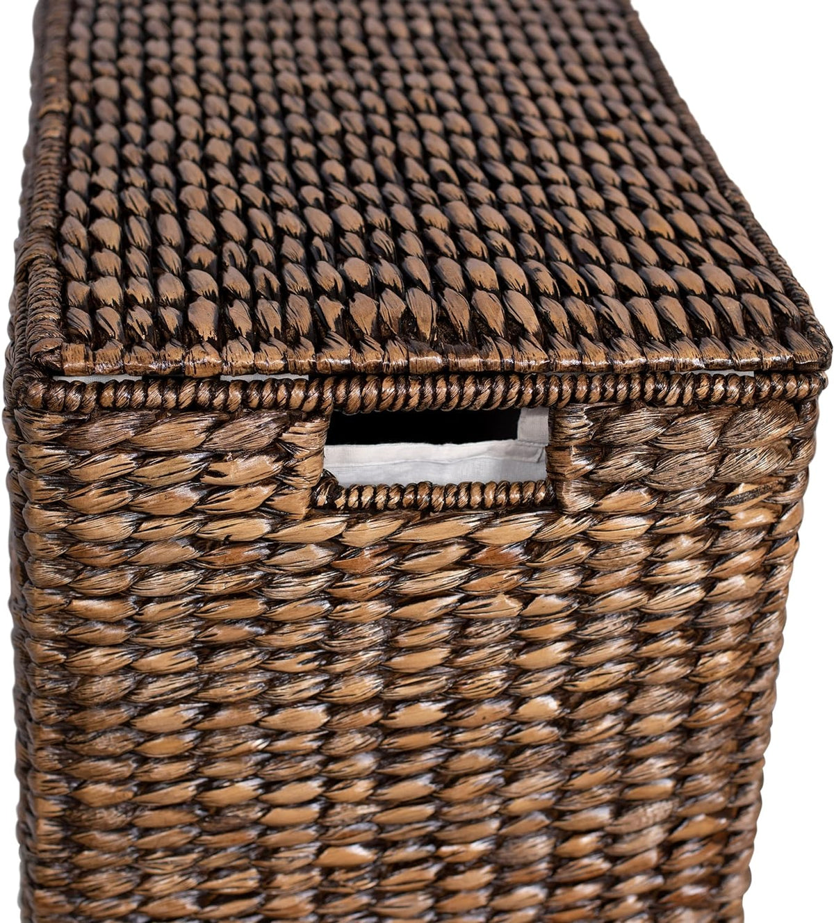 Extra large split gift basket with lining