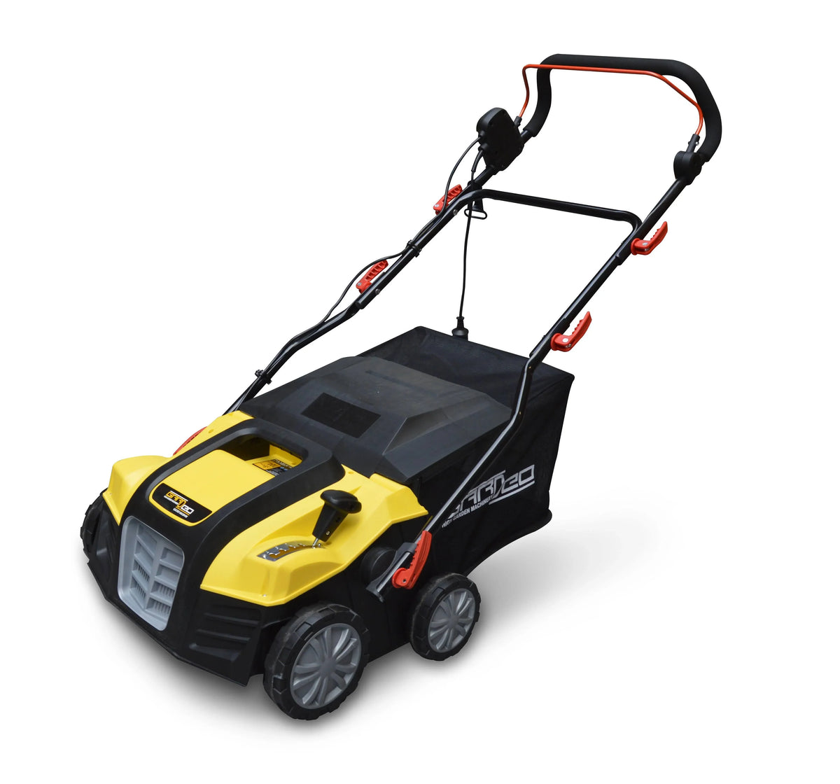 2026 Gardeo Pro 1800W Electric Lawn Scarifier and Dethatcher (Black/Yellow/Red)
