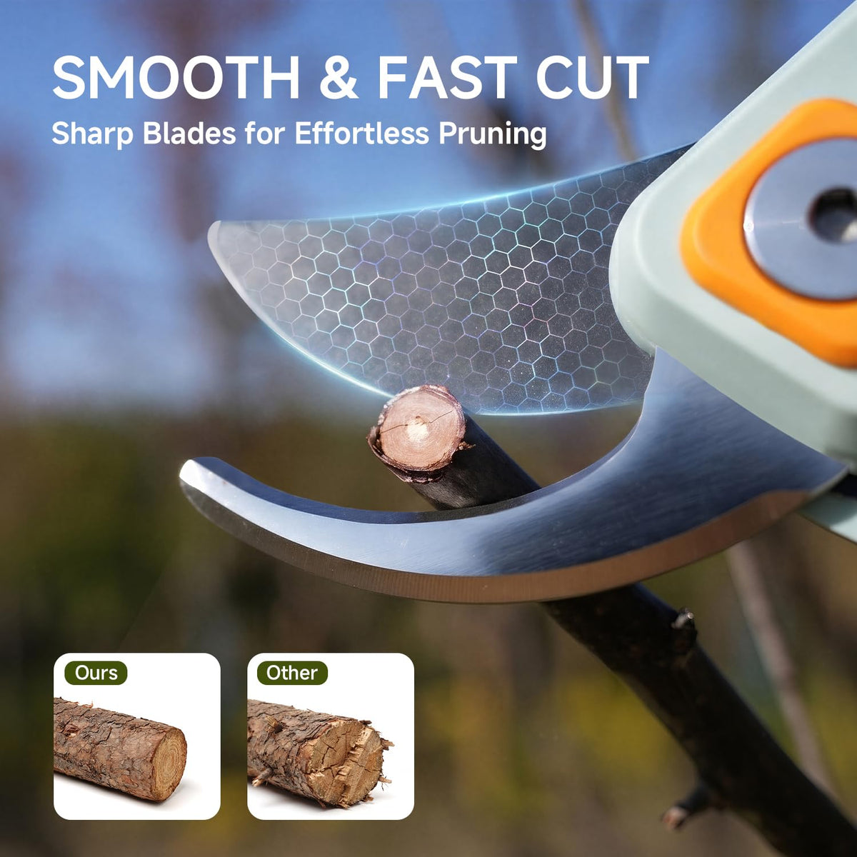 PrunePro® 3 Piece Garden Shears Set | 8" Pruning Shears 27" Lopper Extendable Hedge Shear Stainless Steel Ultra Sharp Teflon Coated Arthritis Friendly Effortlessly Prunes for Branches Bushes