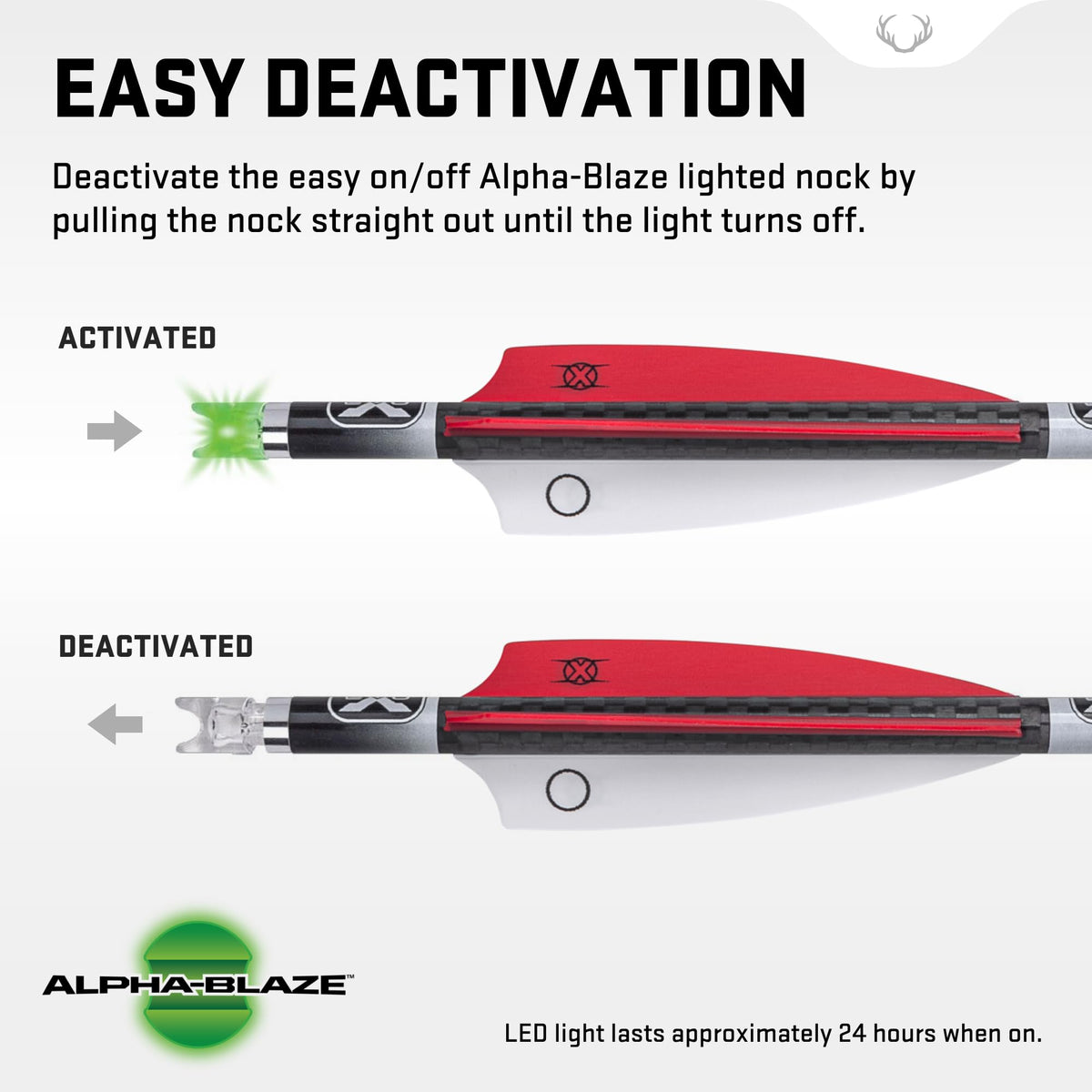 TenPoint Lighted Pro Elite 400-20" Carbon Crossbow Arrows, Pack of 3 - with Alpha-Blaze Lighted Nock & Alpha-Nock HP & HP Aluminum Bushing - Essential for Crossbow Hunting