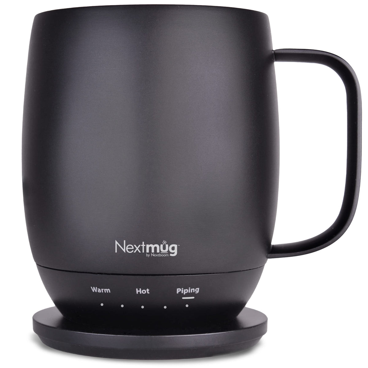 Nextmug - Temperature-Controlled, Self-Heating Coffee Mug (Black - 14 oz.) – No App, Long-Lasting Battery for Work & Study, Great Gift for Coffee Lovers