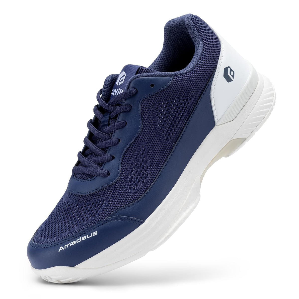 FitVille Wide Pickleball Shoes for Men Tennis Shoes Sneakers for All Court Racquetball Athletic Shoes for Racquet Sport | Arch Support & Wide Toe Box