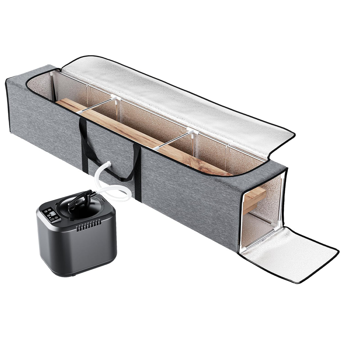 Wood Bending Steam Box Kit, 55 Inch Extra-Large Steamer, Steam Generator 15-Min Fast Heat-Up to 212°F | 9-Level Control | 4-Layer Insulation | 5-Min Tool-Free Setup | 2-Year Warranty