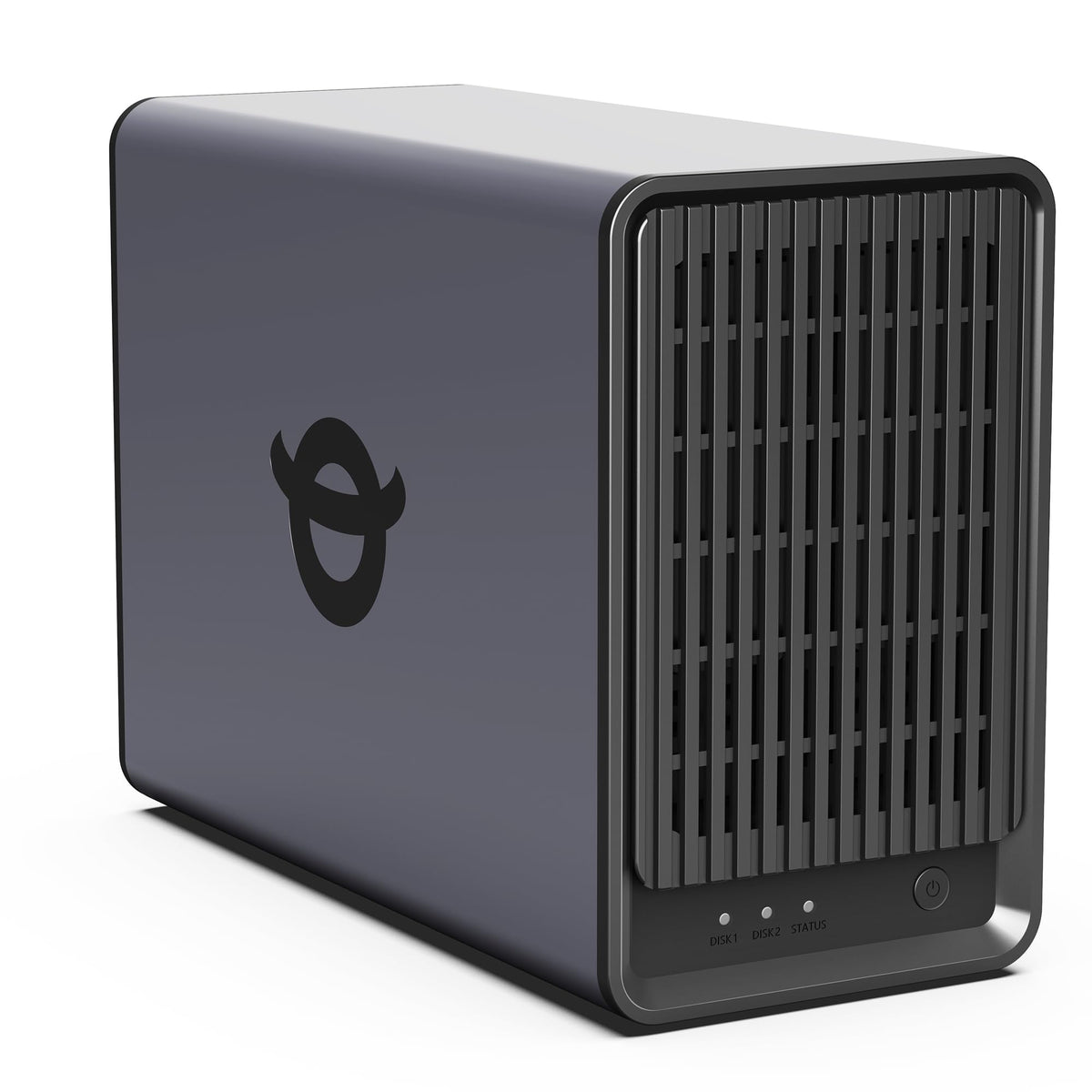Yxk Zero1 2-Bay Desktop NAS for Home & Personal Storage(Diskless) Docker Support, Private Cloud & File Sharing, Remote Access, Phone Backup, 4GB RAM, 2.5GbE & 4K HDMI