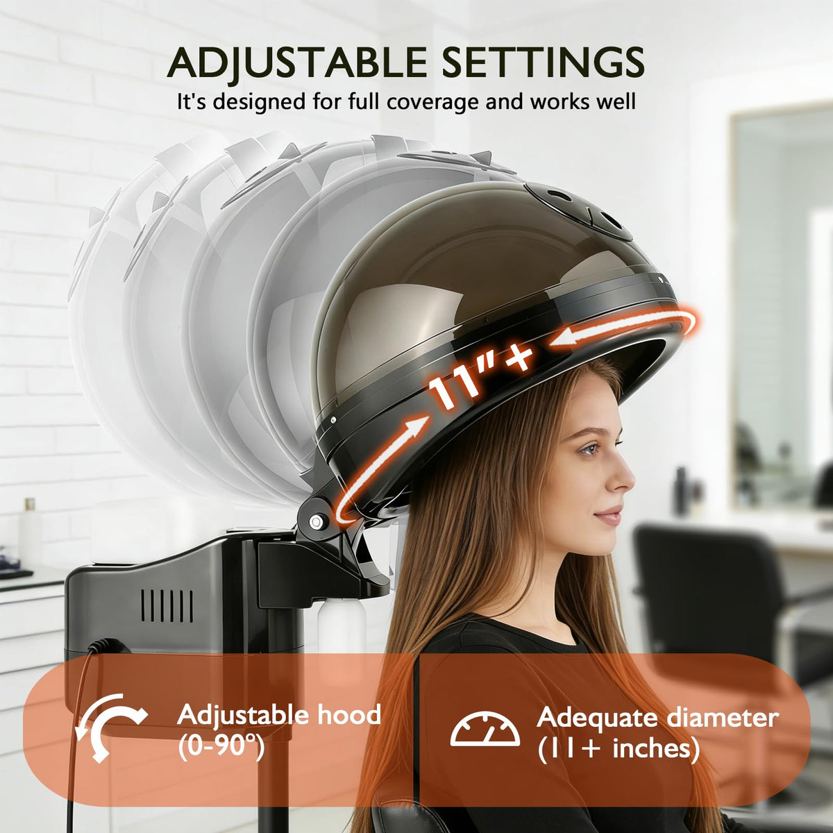 Artist hand Professional Hair Steamer for Deep Conditioning, Standing Hair Steamer with Timer, Adjustable Height Steamer for Hair Beauty Salon Home Use