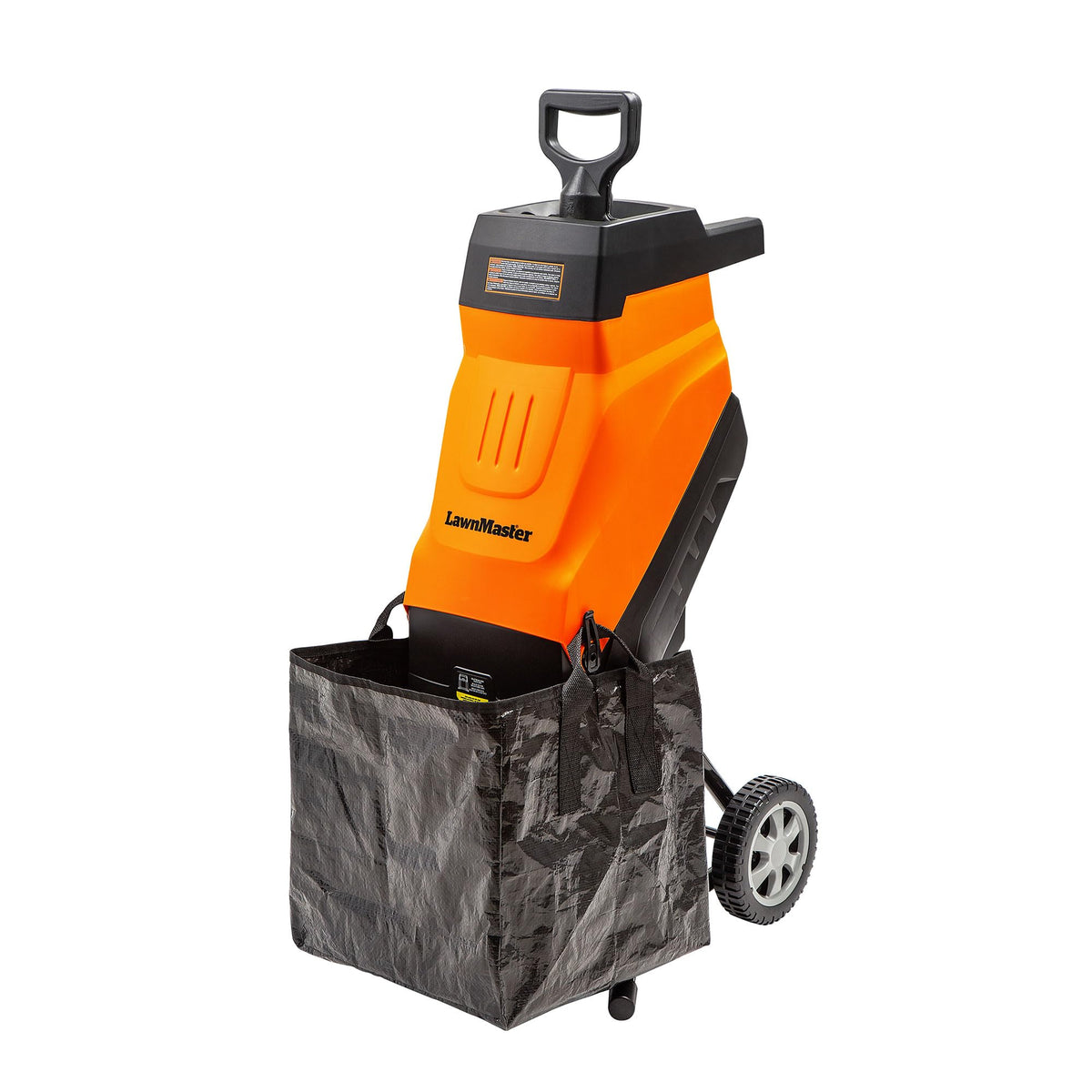 LawnMaster Electric Wood Chipper 1.8'' Cutting Diameter with Bag, FD1503 15-Amp, 14:1 Reduction