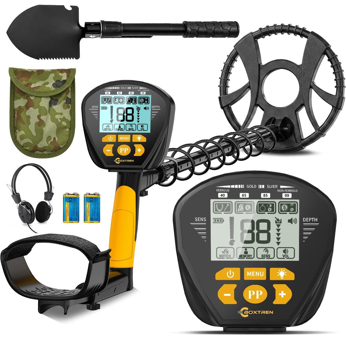 Higher Accuracy Metal Detector for Adults: 2026 Latest Professional Gold Detector with Backlit LCD, Advanced DSP Chip, IP68 Waterproof 10" Large Coil, Portable & Lightweight, Gifts for Men Fathers Dad