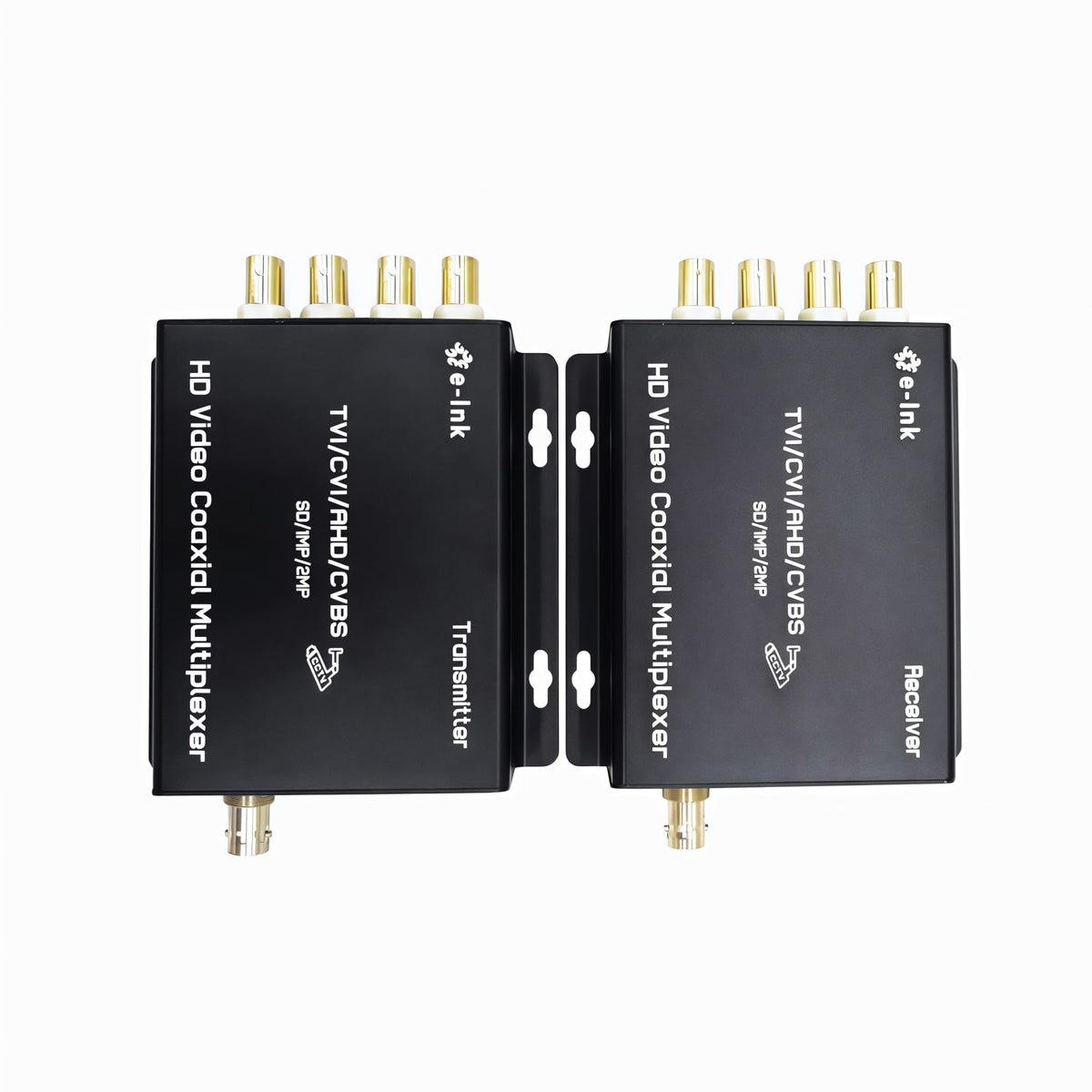 E-link 4 Channel Video Multiplexer - 4Ch CCTV Video Multiplexer Over 1 Coaxial Cable for Standard Analog Cameras