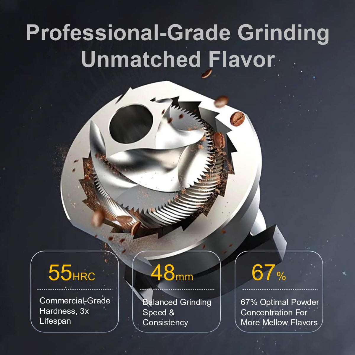 Gen 4 Electric Burr Coffee Grinder, Single Dose, Espresso, Black Magnetic dosing cup, anti-static design and compact quiet workflow help keep daily home brewing cleaner and more consistent.