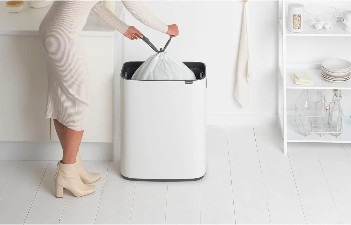 2026 Brabantia bin, matt steel, finger tracker, 2 x 30 L