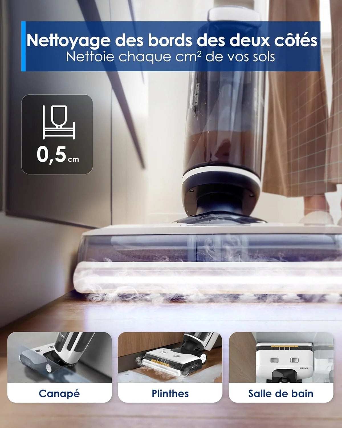 2026 Tineco Floor One S7 Steam Cordless Floor Washer and Steam Mop for Hard Floors