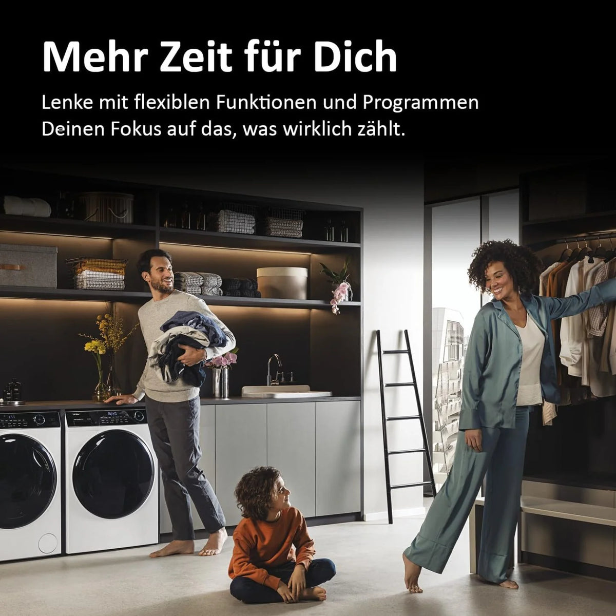 2026 Haier I-PRO SERIE 7 HW70-B14979 I front loader washing machine 7kg I Washing Machine with A-efficiency, 1,400 rpm. & qui