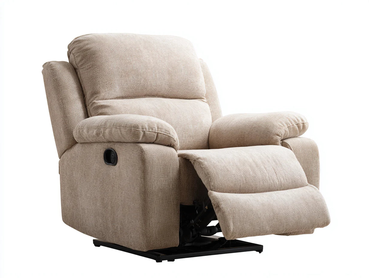 2026 Relax armchair in fabric 90x85x100 cm - beige - comfortable design