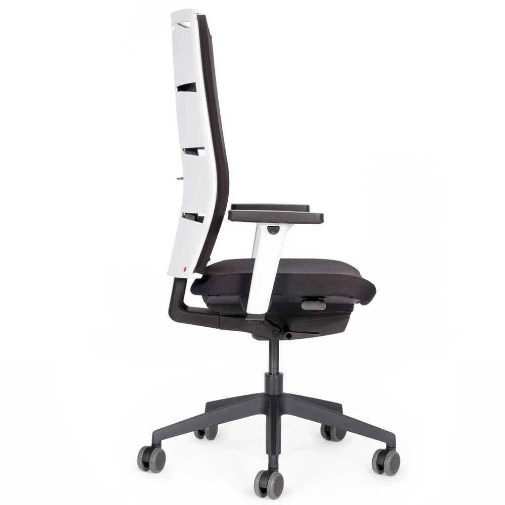 2026 Ergonomic office chair Agilis Matrix MT12 with mesh backrest and slow tilt, special edition, pure black (edition 2025).