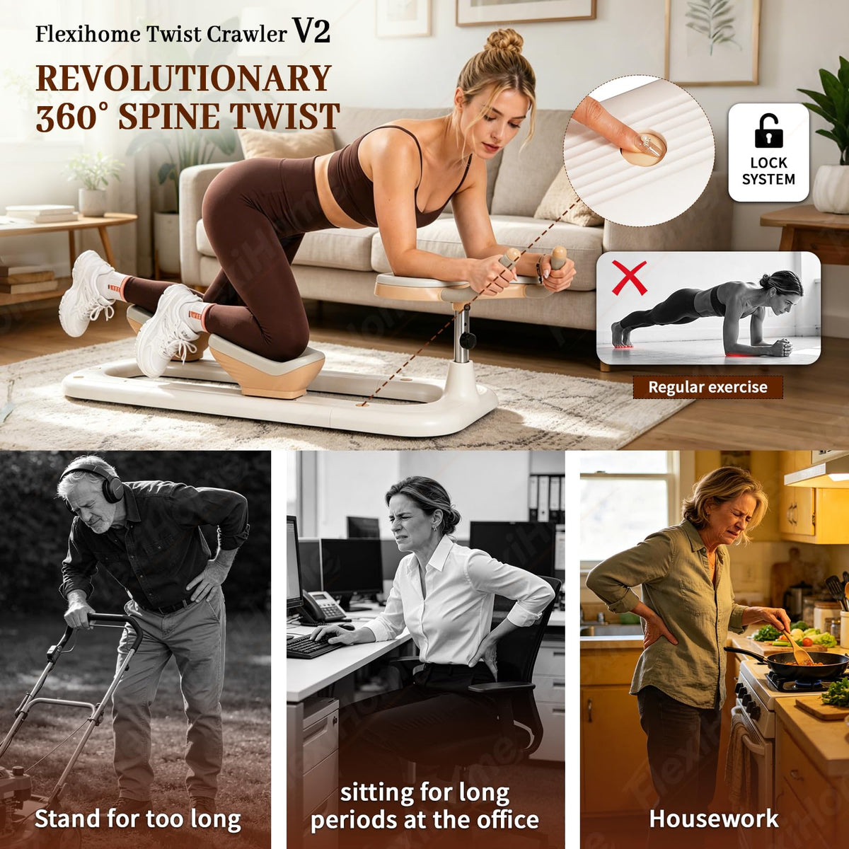 Twist Crawler v2, Waist and Ab Trainer, Home Gym