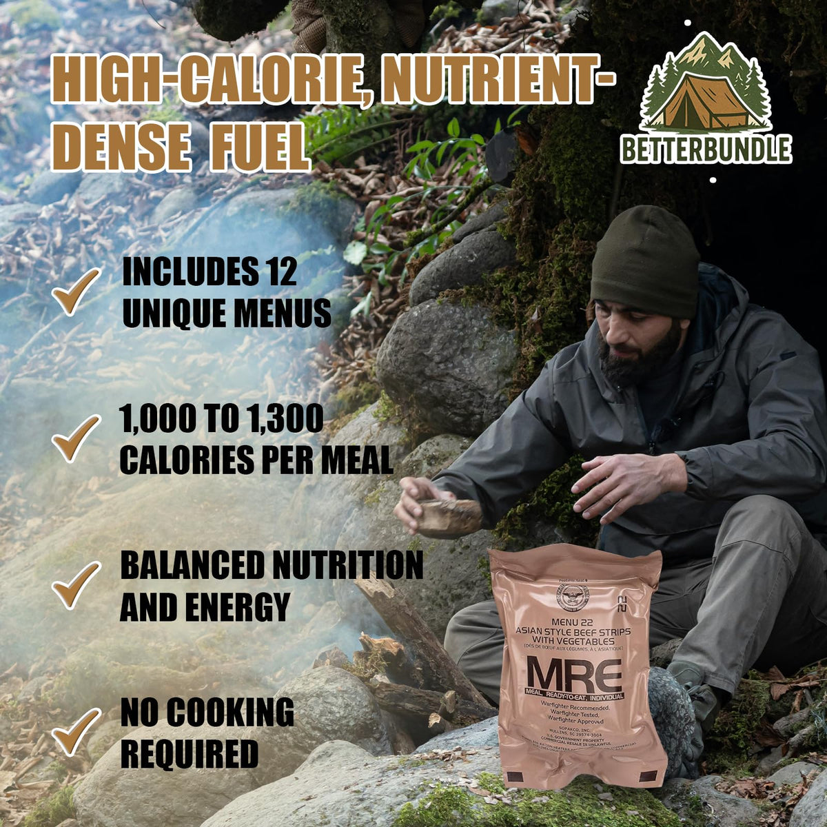 2026 Inspection MRE, U.S. MRE Meals, Emergency Supplies, Emergency Food Supply, Survival Food w/ Flameless Heater, Ready Meals (Variety Pack of 12) – (A or B Case Selected at Random) FRESH STOCK - 10 Year Shelf Life from Inspection Date – 2023 Pack / 2025