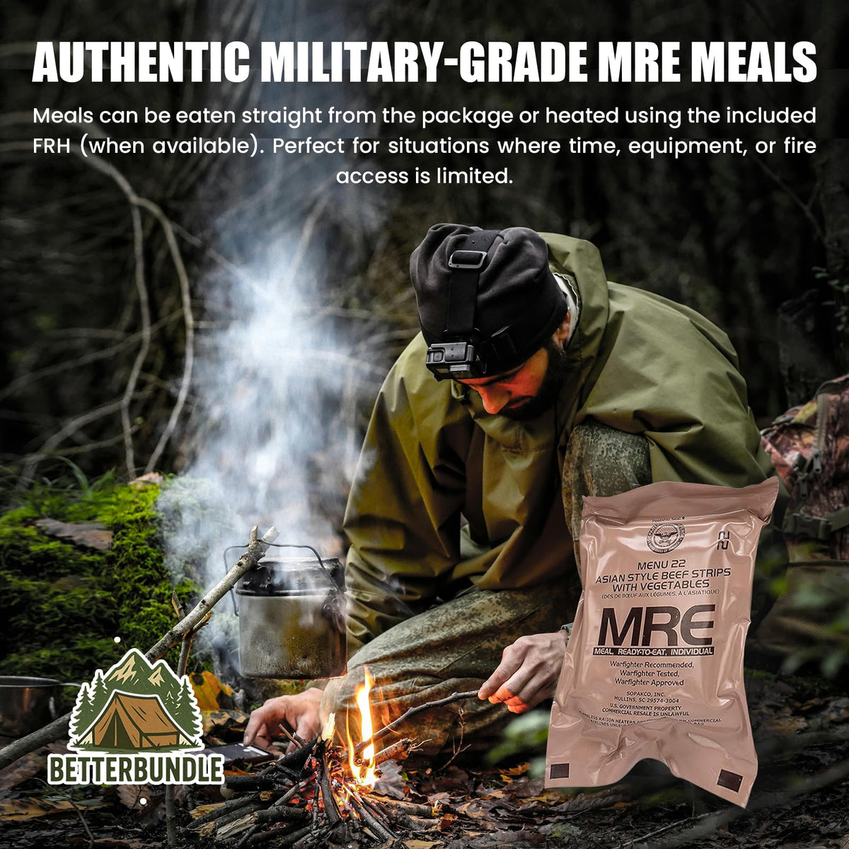 2026 Inspection MRE, U.S. MRE Meals, Emergency Supplies, Emergency Food Supply, Survival Food w/ Flameless Heater, Ready Meals (Variety Pack of 12) – (A or B Case Selected at Random) FRESH STOCK - 10 Year Shelf Life from Inspection Date – 2023 Pack / 2025