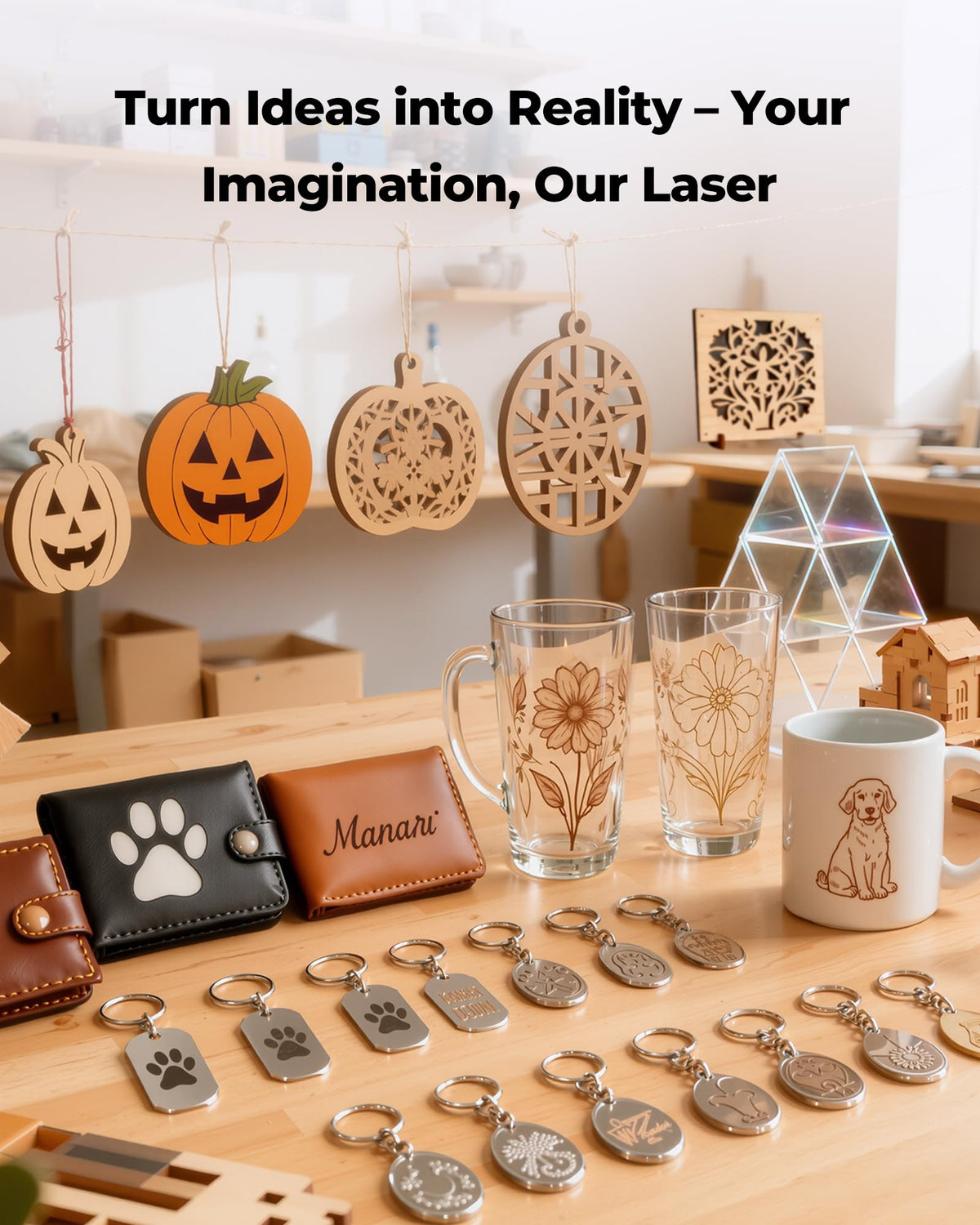 ACMER S1 Laser Engraver Machine, 2500mW Lazer Cutter for Wood and Acrylic 130 x 130mm Working Area, Compact Desktop Design, Detailed Results for DIY Crafts and Small Projects